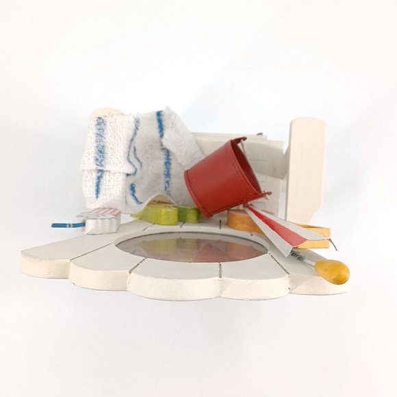 White Beach Chair 4x6 Photo Frame Palm Tree Shovel Bucket 11x7x5 Vacation Pictur - Picture 8 of 14